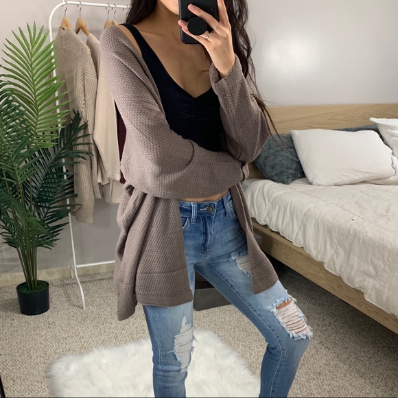 🆕 Madeline - Mocha Lightweight Cardigan - Picture 6 of 7